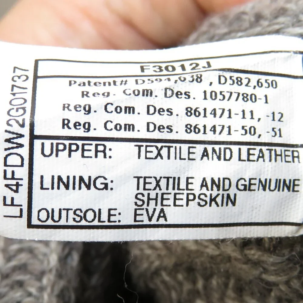 UGG Classic Cardy 5819 Knit Boots Gray Women's Size 7 - Picture 11 of 13